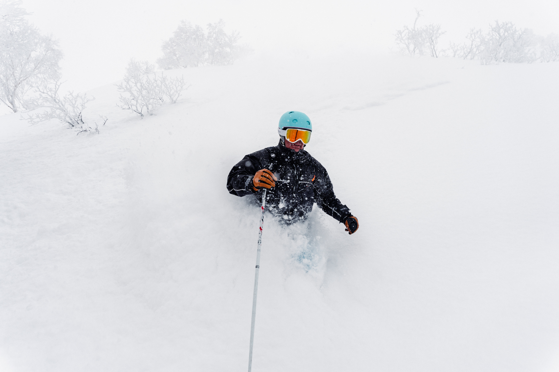Powder skiing